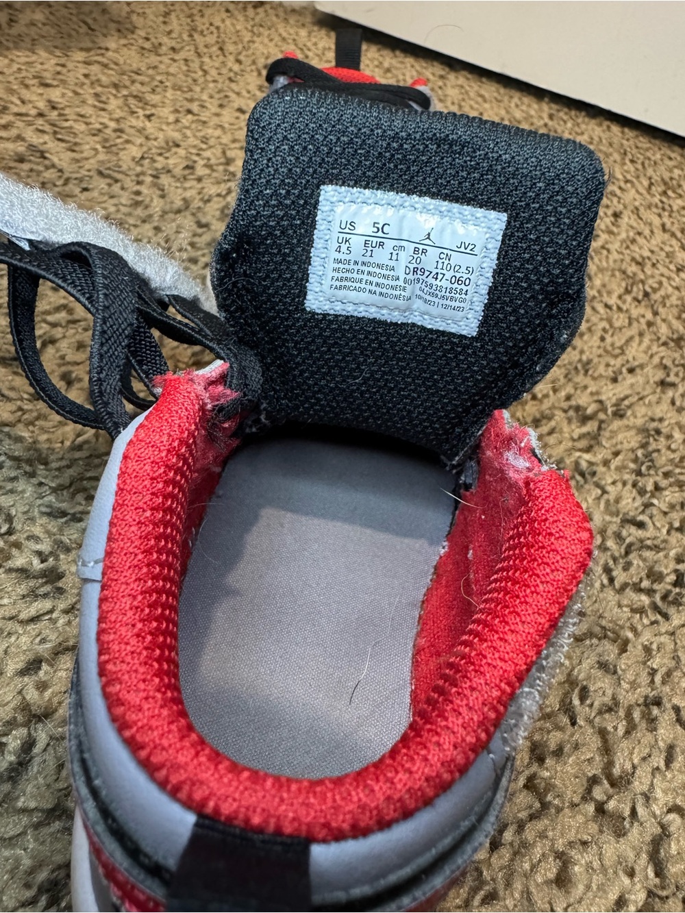Kids Red and Gray Nike Shoes - Comfortable Everyday Sneakers